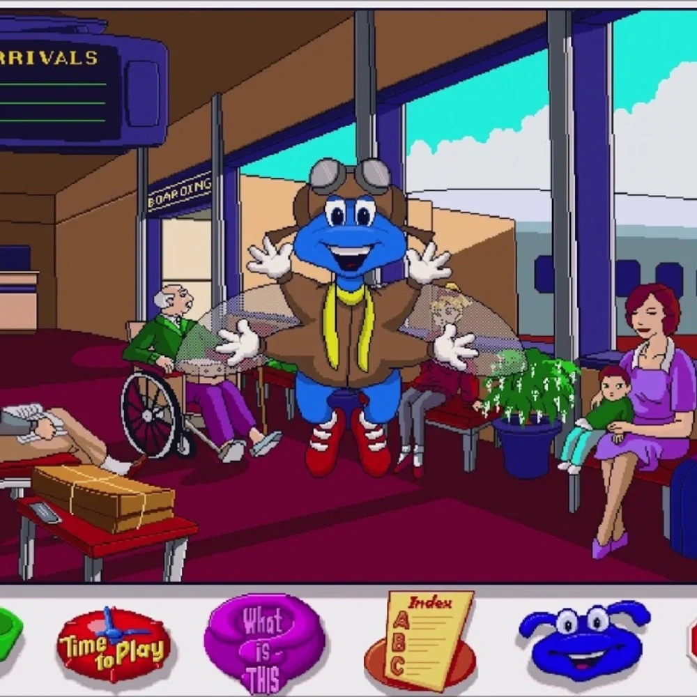 Let's Explore the Airport with Buzzy the Knowledge Bug Windows/Mac Game